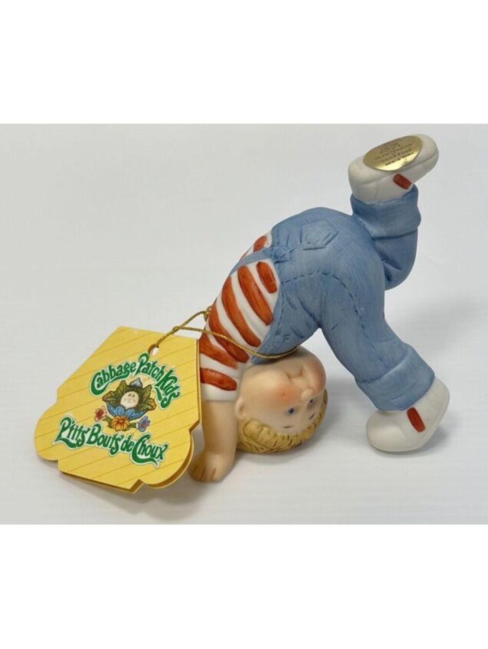 Cabbage Patch Kids Figurine Boy Doing Handstand with Tag
